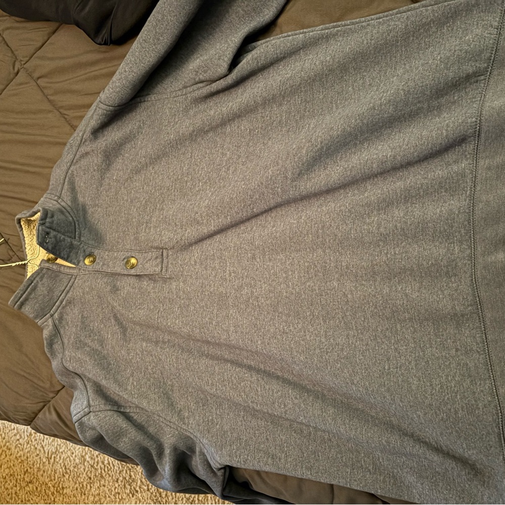 C.E. Schmidt Workwear Sherpa-Lined Hoodie in Dark Gray
